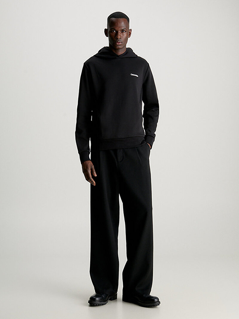 Calvin Klein Siyah Renkli Erkek Micro Logo Sweatshirt