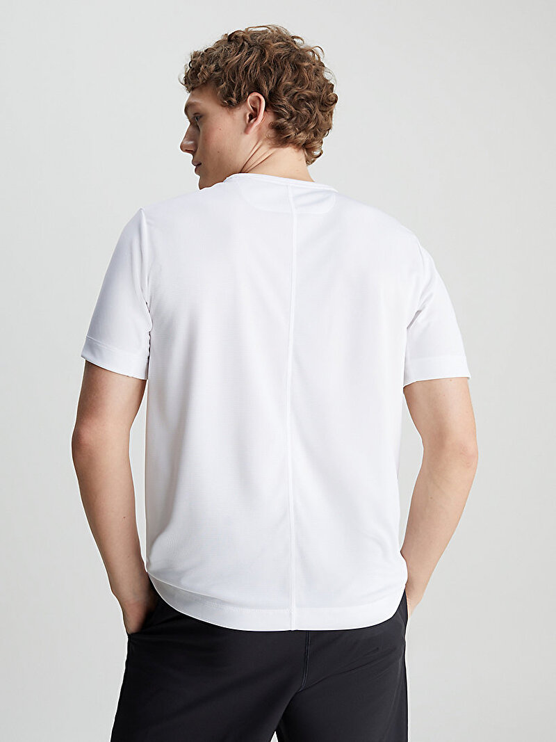 Calvin Klein Beyaz Renkli Erkek Performance T-Shirt