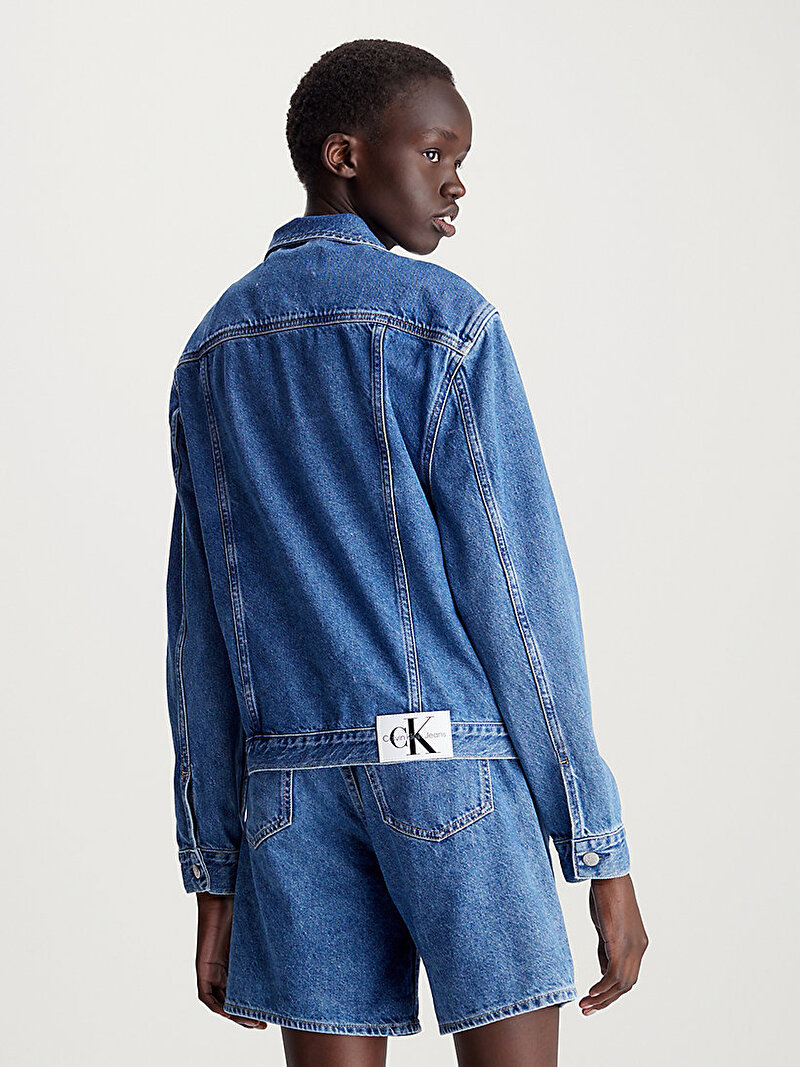Calvin Klein Mavi Renkli Kadın Archival Denim Ceket