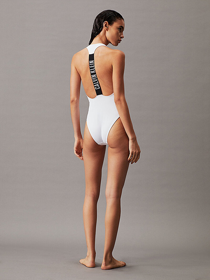 Calvin Klein Beyaz Renkli Kadın Racerback Mayo