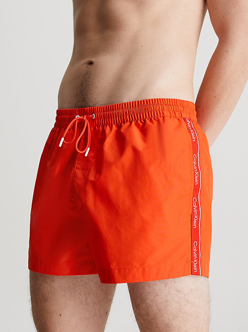 Calvin Klein Kırmızı Renkli Erkek Short Drawstring Deniz Şortu