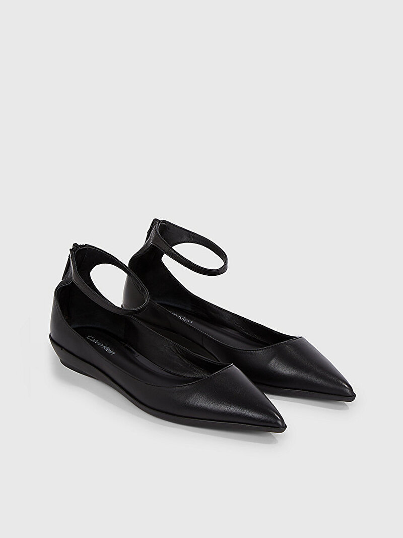 Calvin Klein Siyah Renkli Kadın Wrapped Ankle Ayakkabı