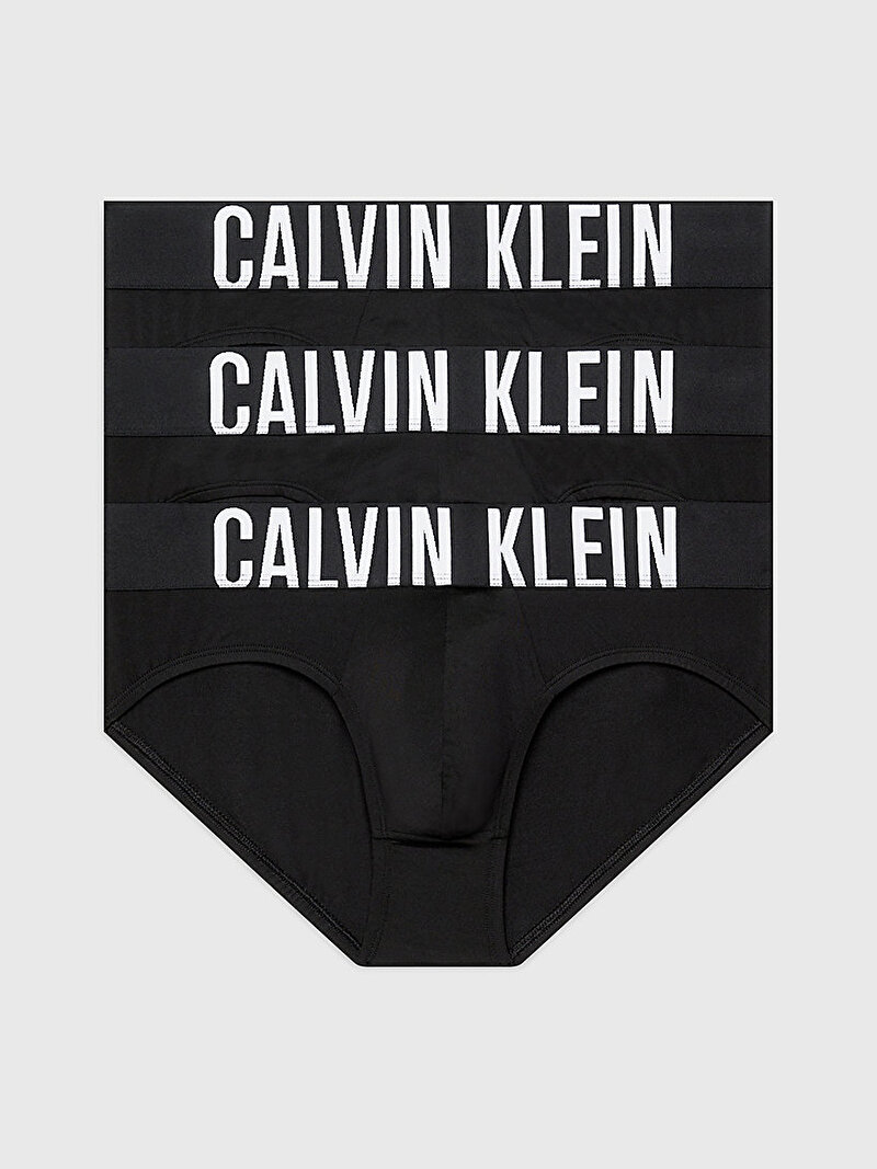 Calvin Klein Siyah Renkli Erkek 3'Lü Hip Brief Slip Külot