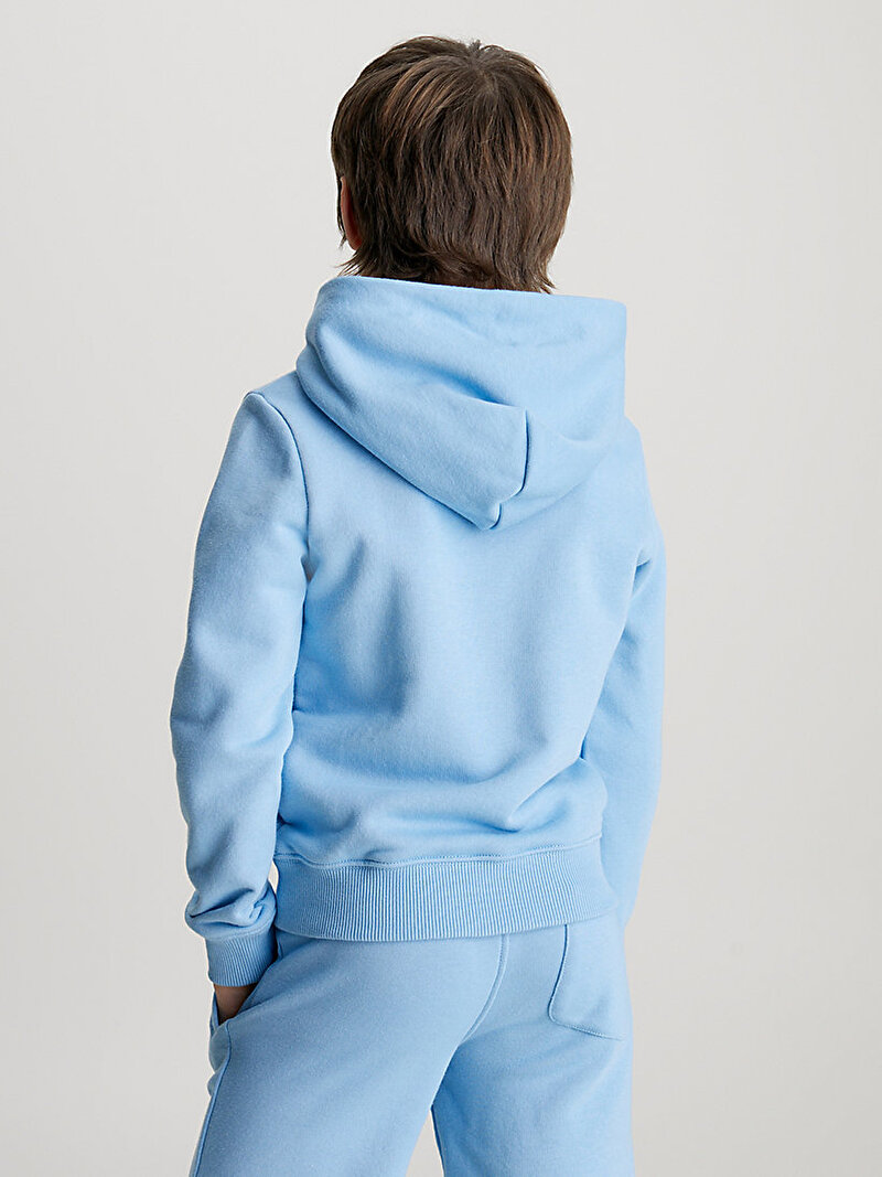 Calvin Klein Mavi Renkli Erkek Çocuk Ckj Stack Logo Sweatshirt
