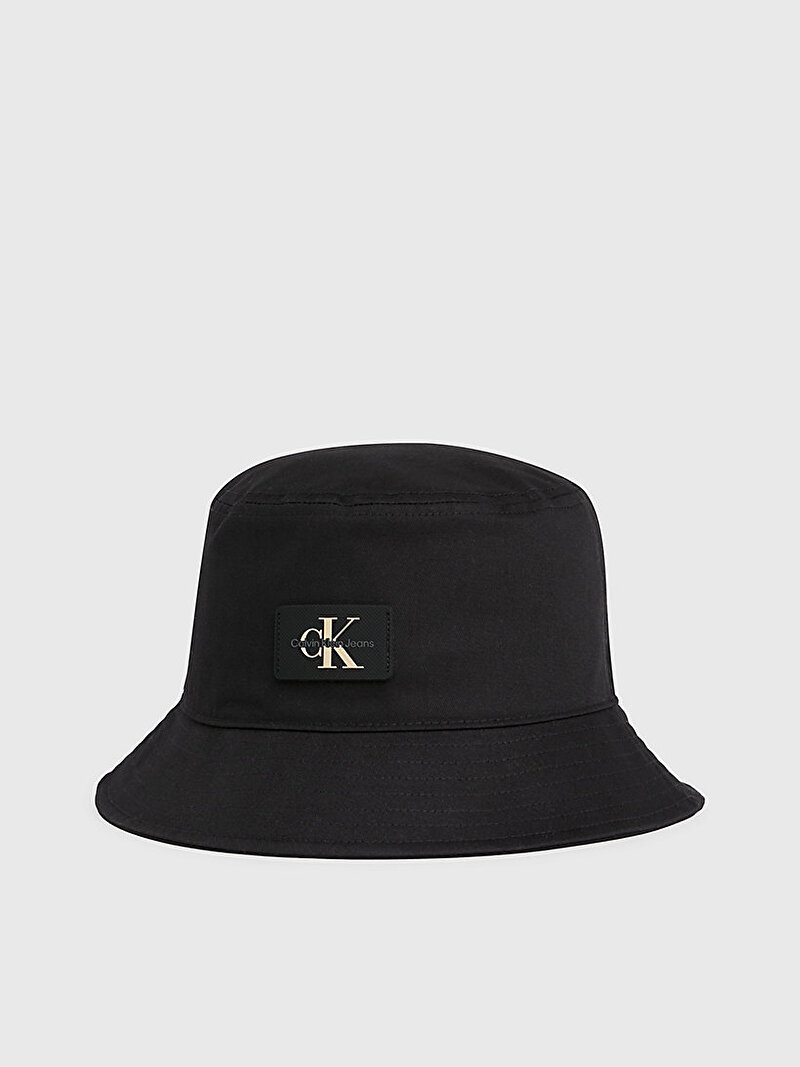 Calvin Klein Siyah Renkli Erkek Tagged Bucket Şapka