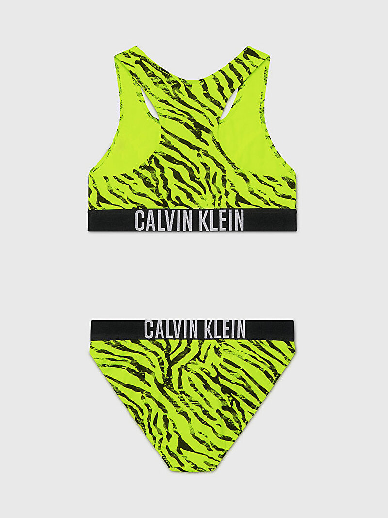 Calvin Klein Sarı Renkli Kız Çocuk Bralet Bikini Set