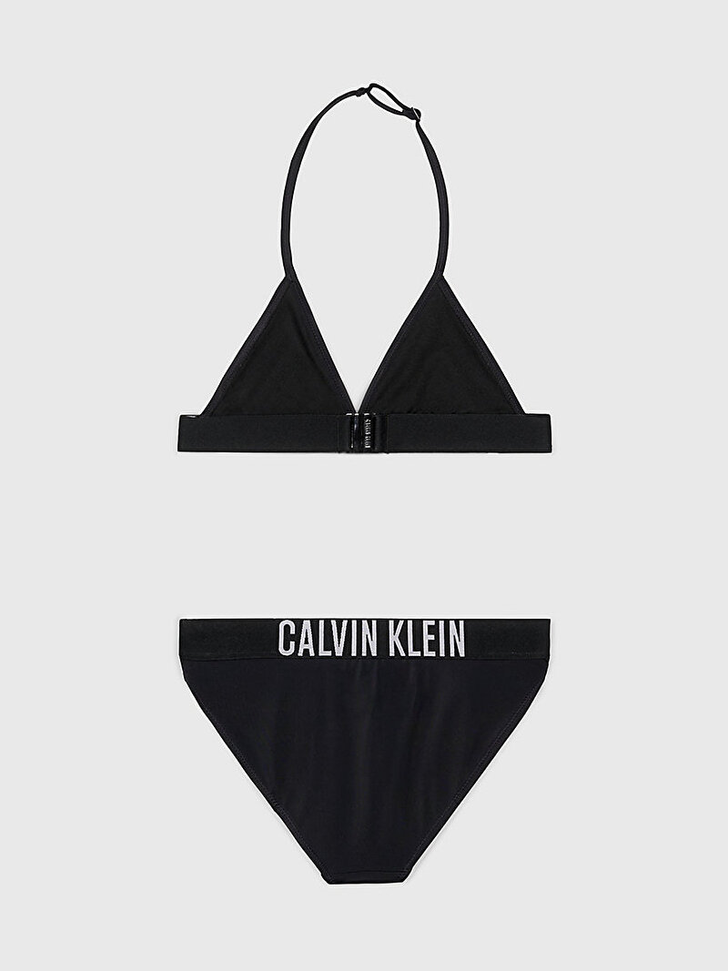 Calvin Klein Siyah Renkli Kız Çocuk Üçgen Bikini Set