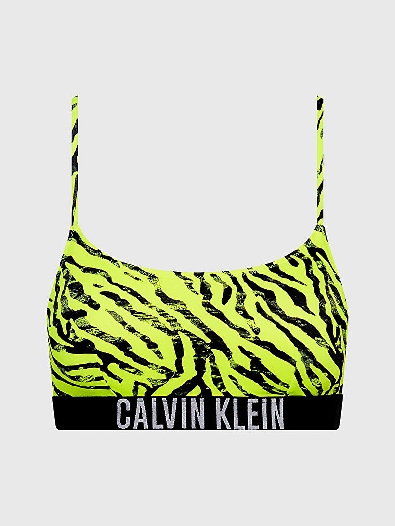 Calvin Klein Sarı Renkli Kadın Bralet Bikini Üstü