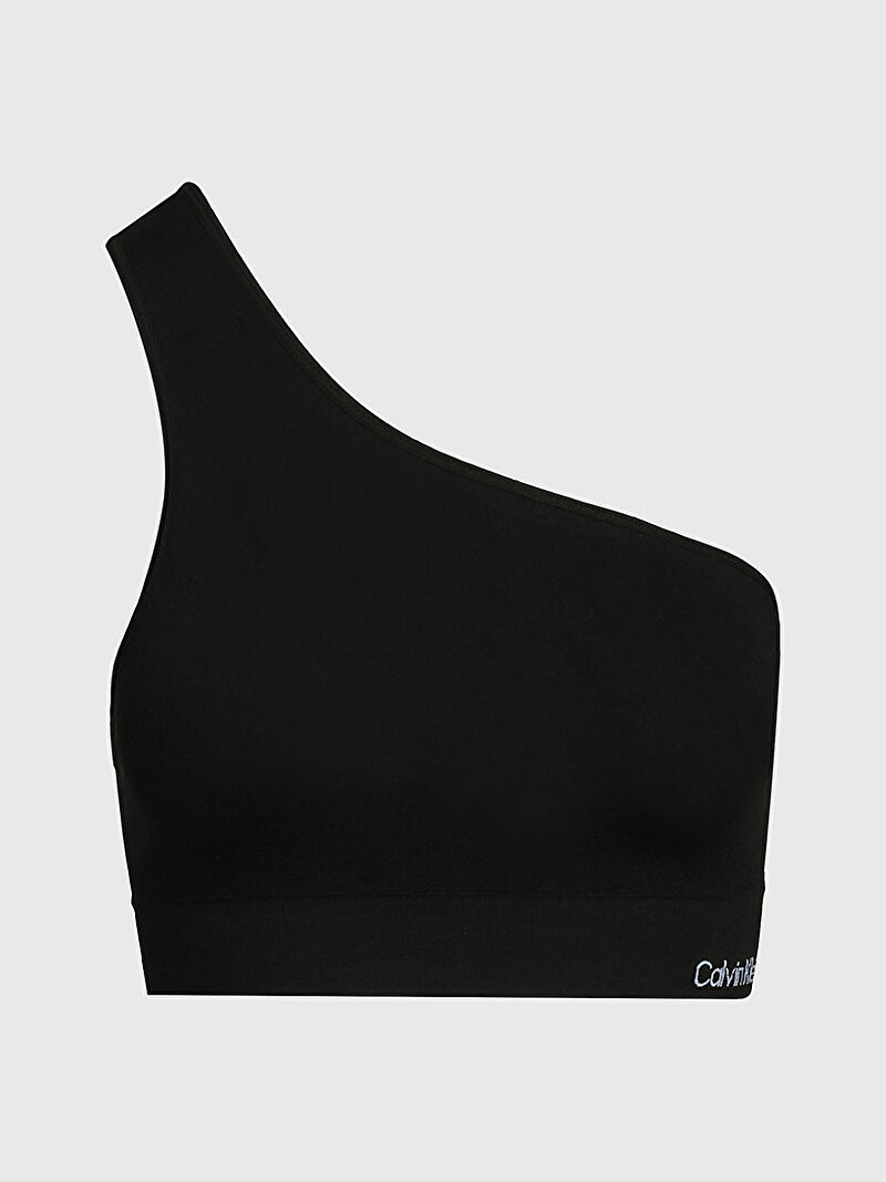 Calvin Klein Siyah Renkli Kadın One Shoulder Bikini Üstü
