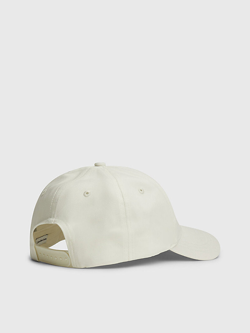 Calvin Klein Beyaz Renkli Erkek Monogram Şapka