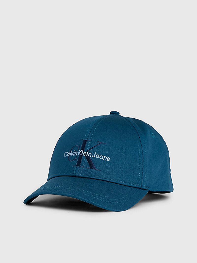 Calvin Klein Mavi Renkli Erkek Monogram Şapka