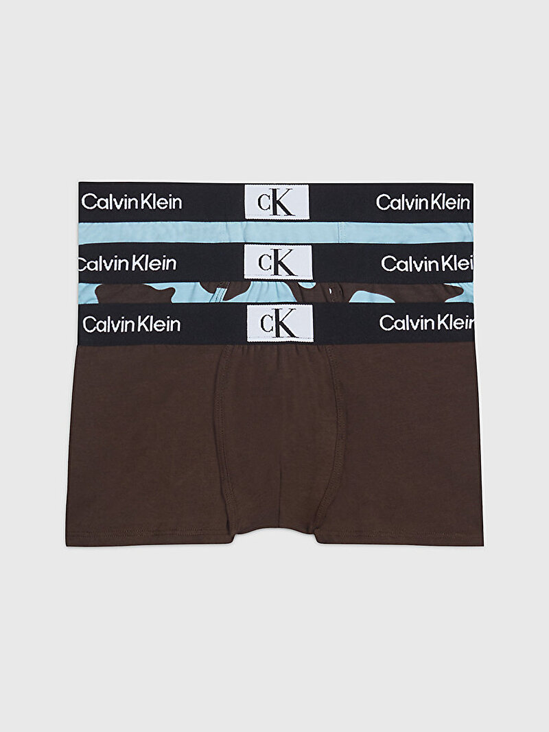 Calvin Klein Çok renkli Renkli Erkek Çocuk 3'Lü Trunk Boxer