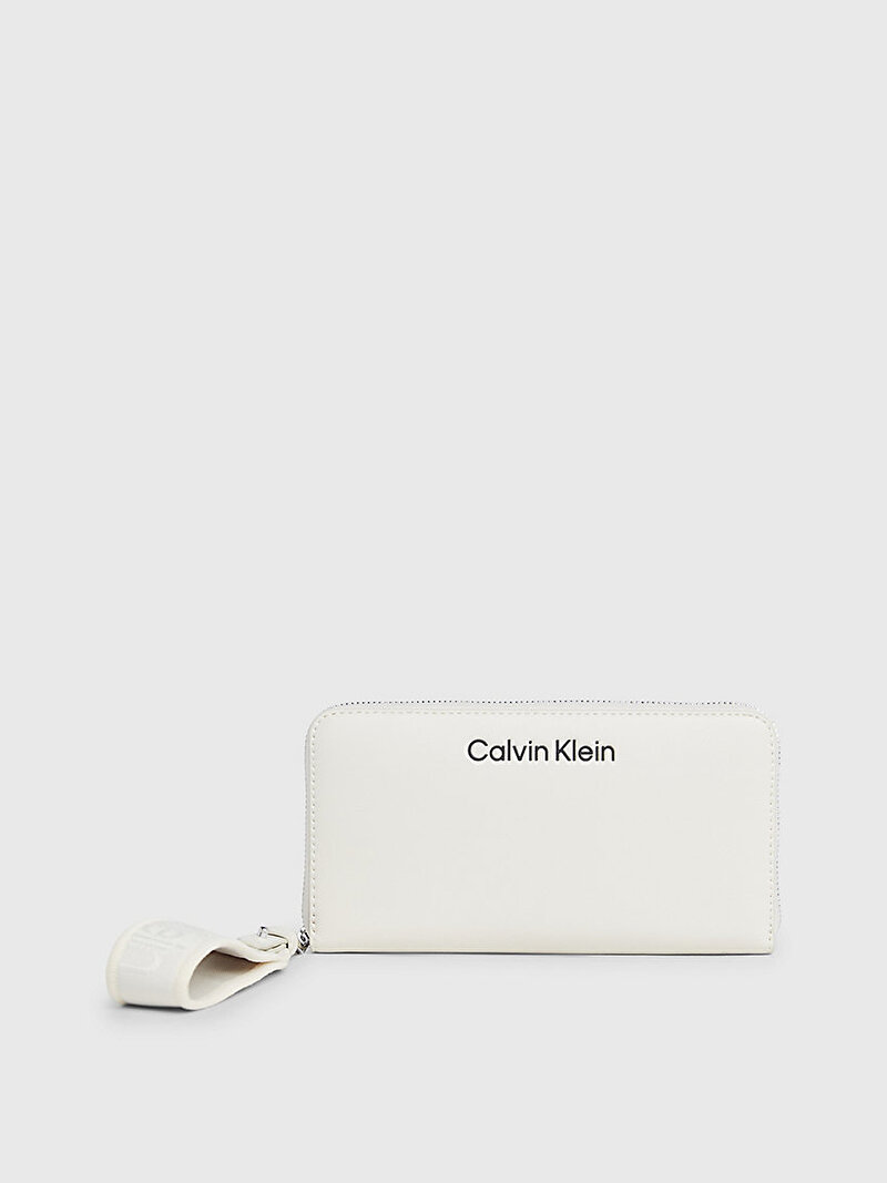 Calvin Klein Ekru Renkli Kadın Gracie Large Cüzdan