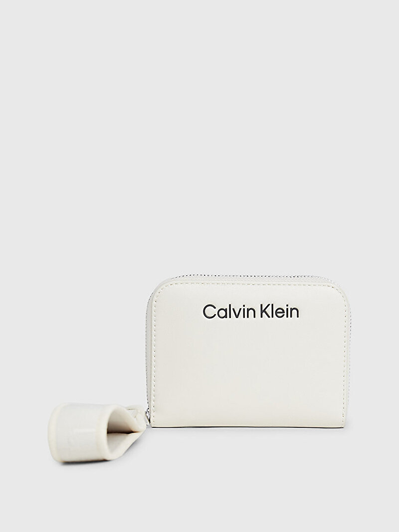 Calvin Klein Ekru Renkli Kadın Gracie Medium Cüzdan