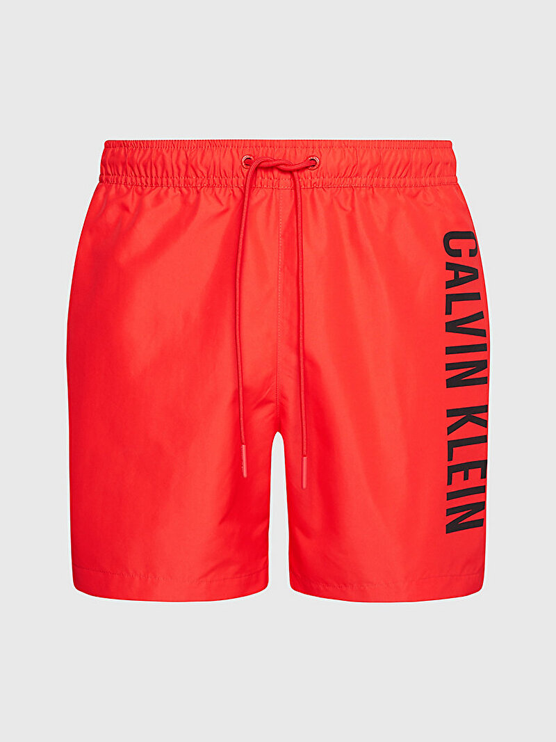 Calvin Klein Kırmızı Renkli Erkek Medium Drawstring Deniz Şortu