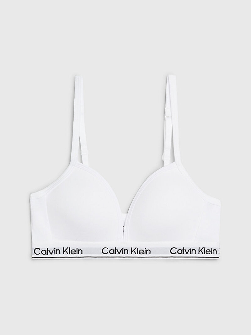 Calvin Klein Beyaz Renkli Kız Çocuk Üçgen Bralet