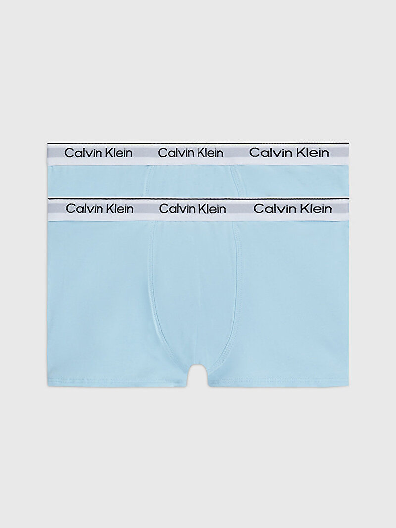 Calvin Klein Mavi Renkli Erkek Çocuk 2'Li Trunk Boxer