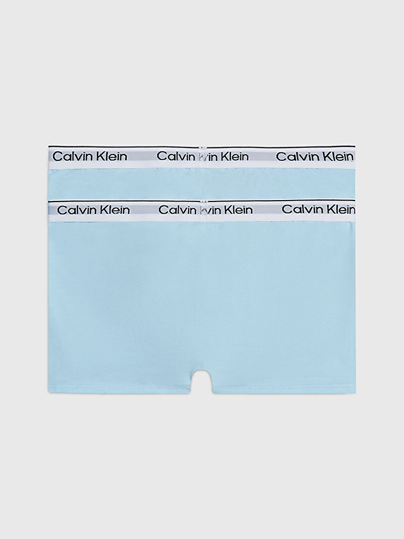 Calvin Klein Mavi Renkli Erkek Çocuk 2'Li Trunk Boxer