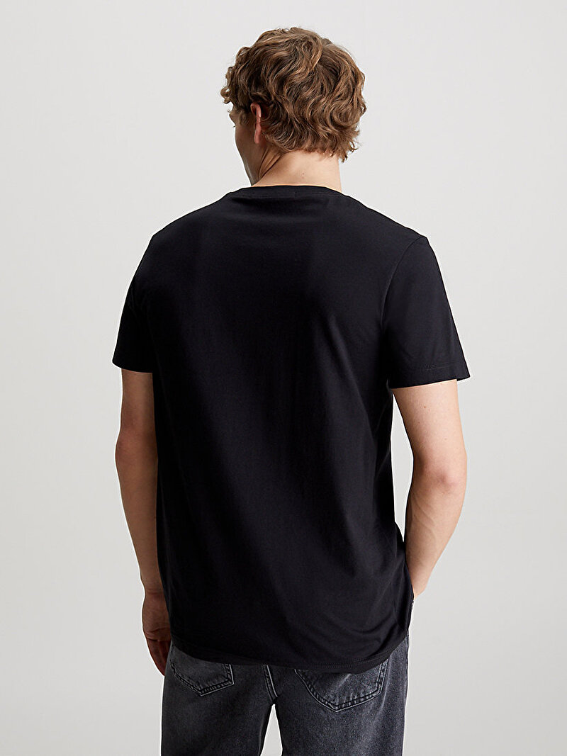 Calvin Klein Siyah Renkli Erkek Monogram T-Shirt