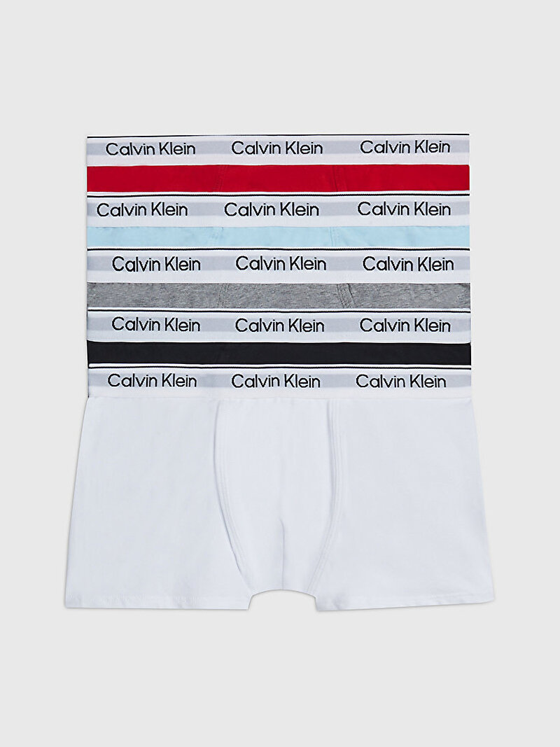 Calvin Klein Çok renkli Renkli Erkek Çocuk 5'Li Trunk Boxer