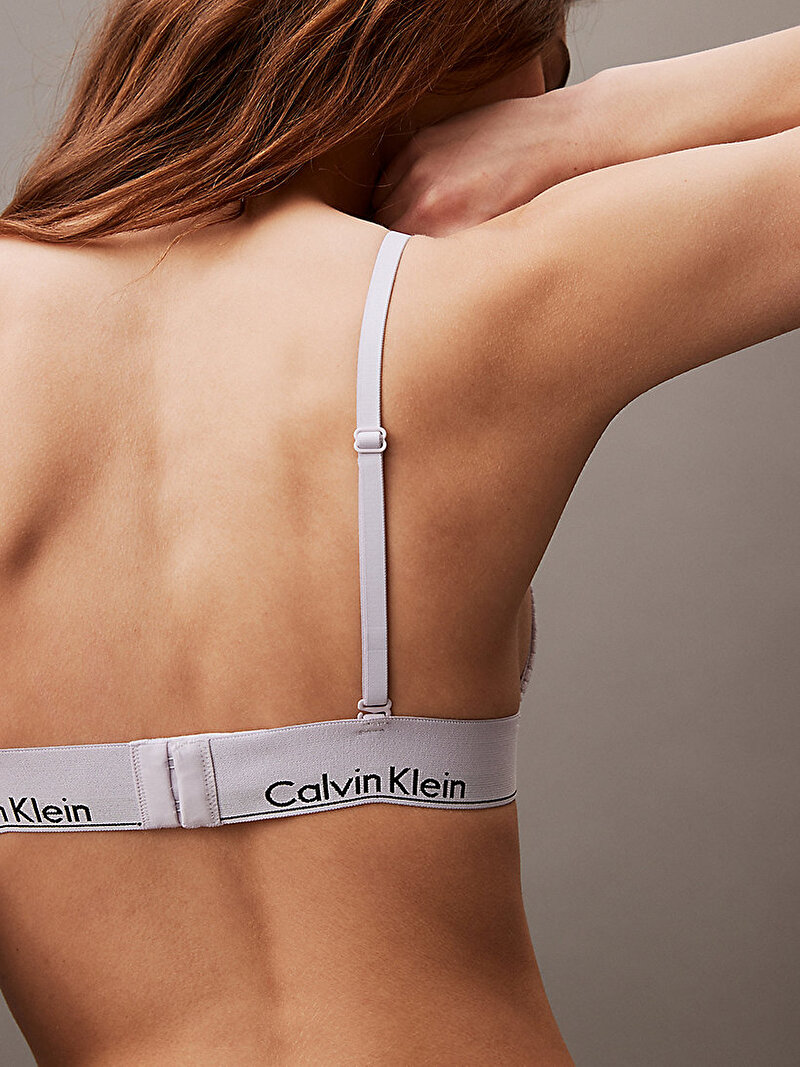 Calvin Klein Mor Renkli Kadın Lightly Lined Üçgen Bralet