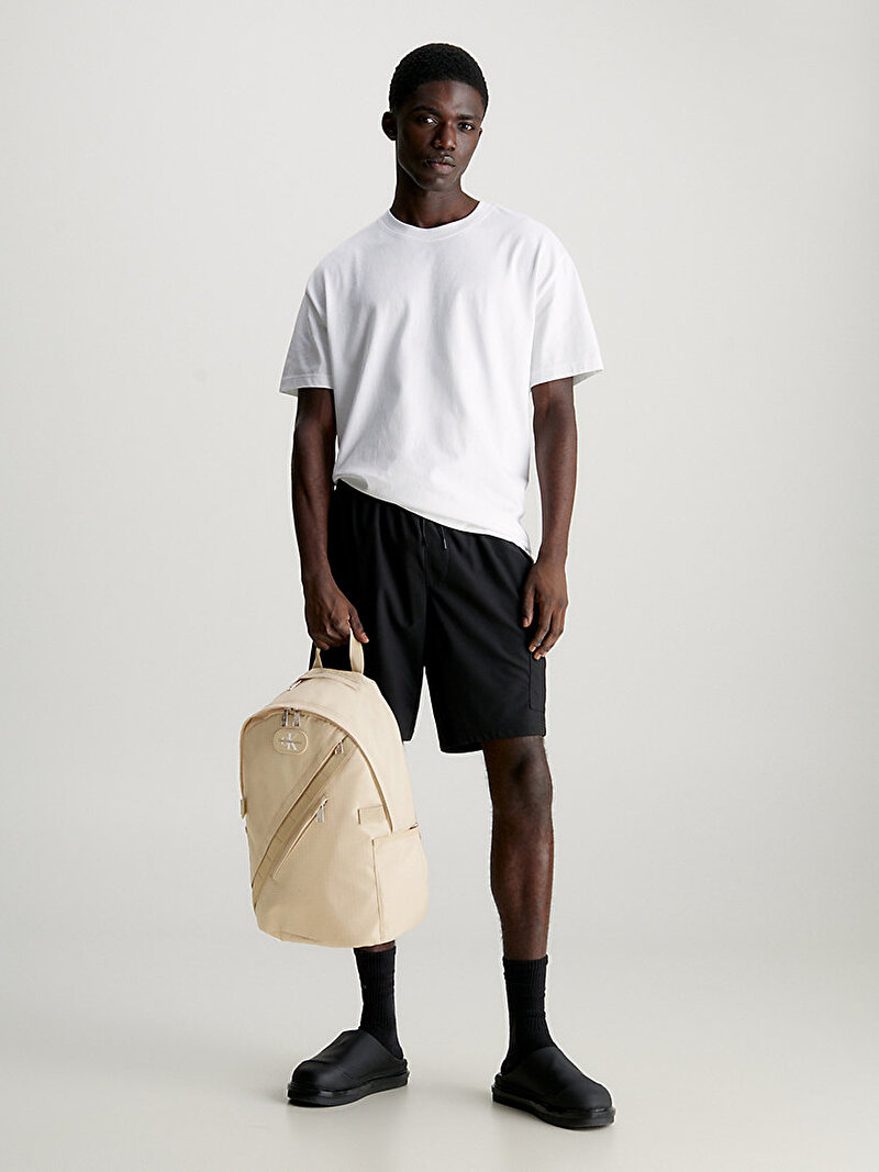 Calvin Klein Bej Renkli Erkek Metaforms Rounded Sırt Çantası