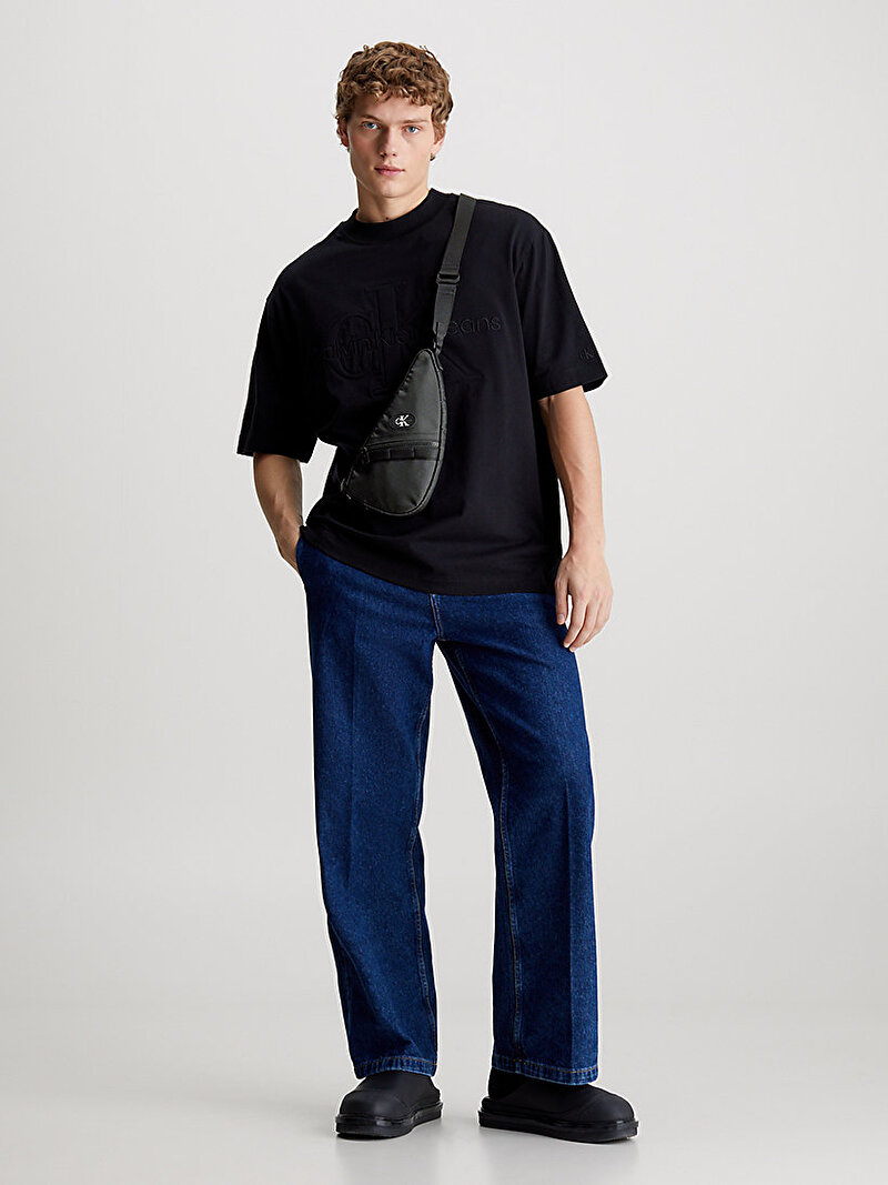 Calvin Klein Siyah Renkli Erkek Metaforms Saddle Çanta