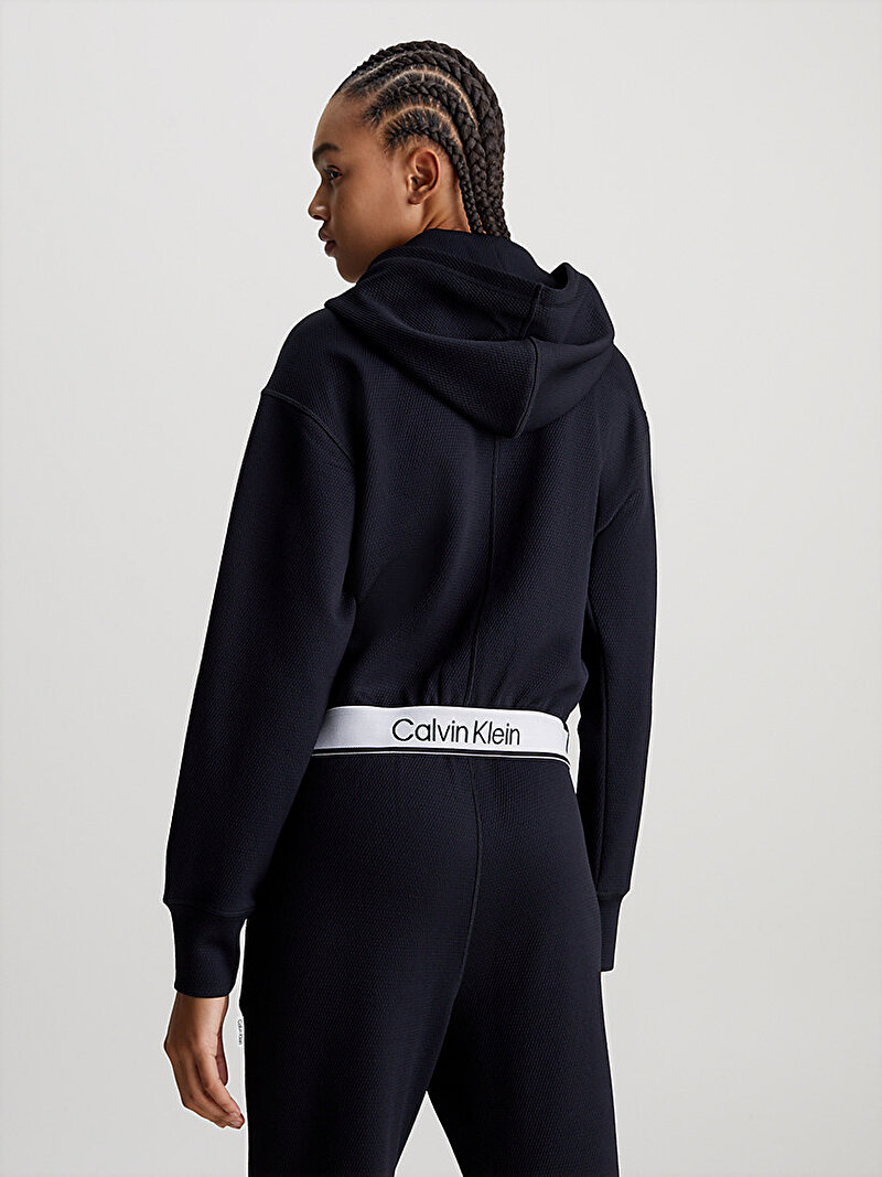 Calvin Klein Siyah Renkli Kadın Fermuarlı Sweatshirt
