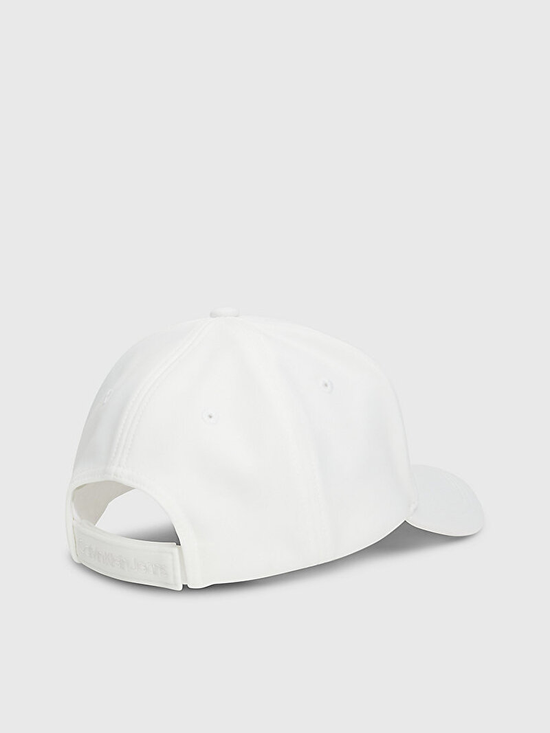 Calvin Klein Beyaz Renkli Erkek Çocuk Embossed Monogram Şapka