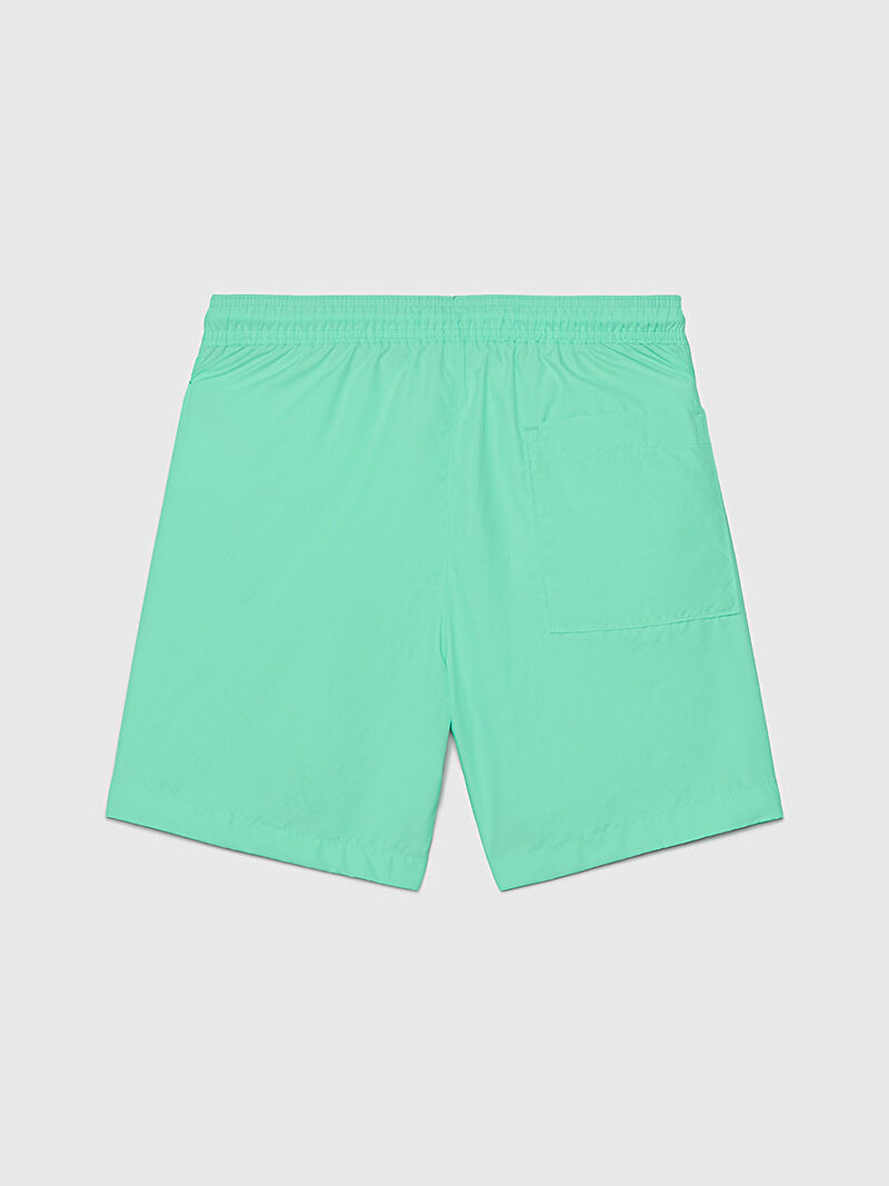 Calvin Klein Yeşil Renkli Erkek Çocuk Medium Drawstring Deniz Şortu