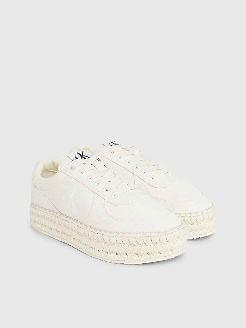 Calvin Klein Beyaz Renkli Kadın Espadril Sneaker