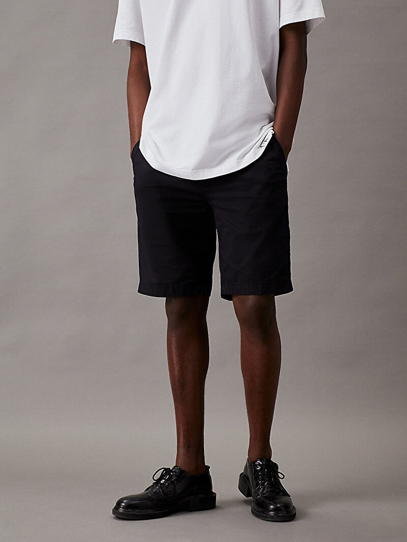 Calvin Klein Siyah Renkli Erkek Slim Chino Şort