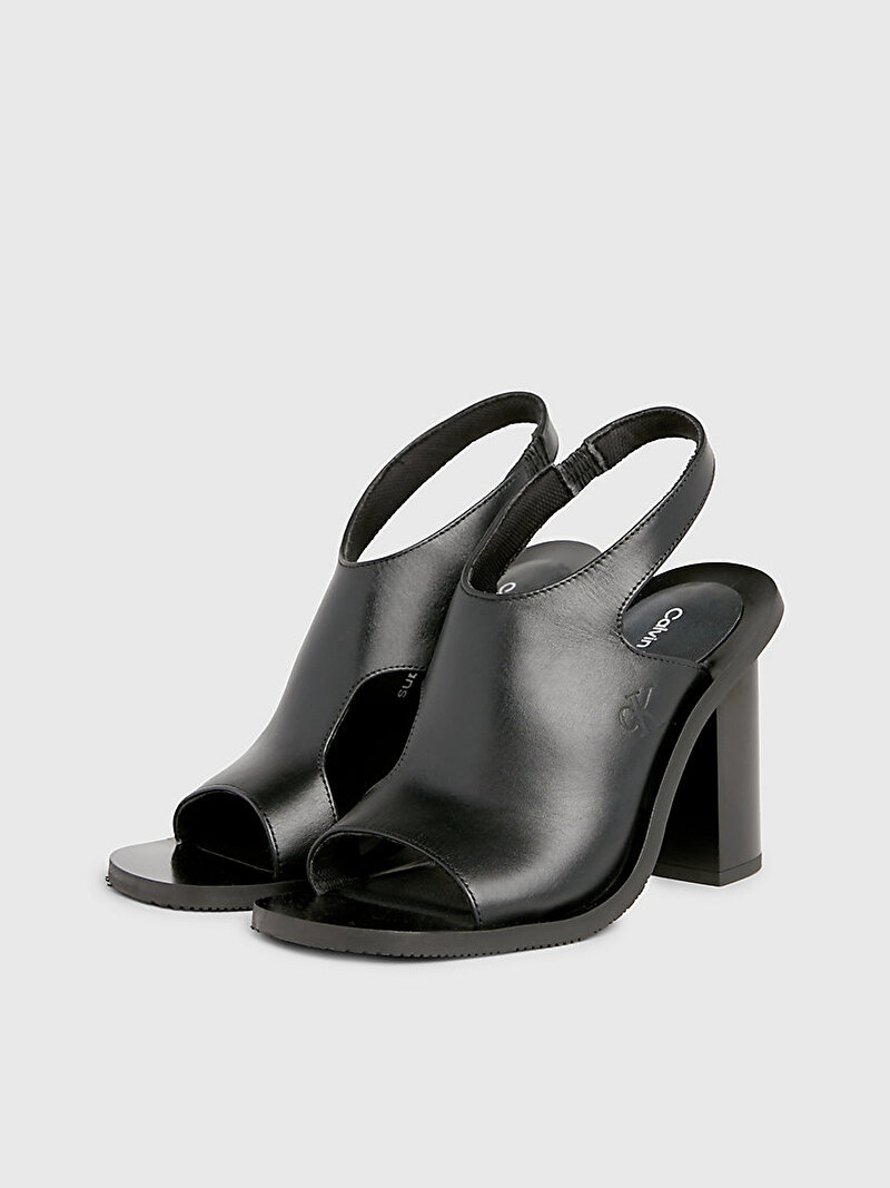 Calvin Klein Siyah Renkli Kadın Sling Back Topuklu Ayakkabı
