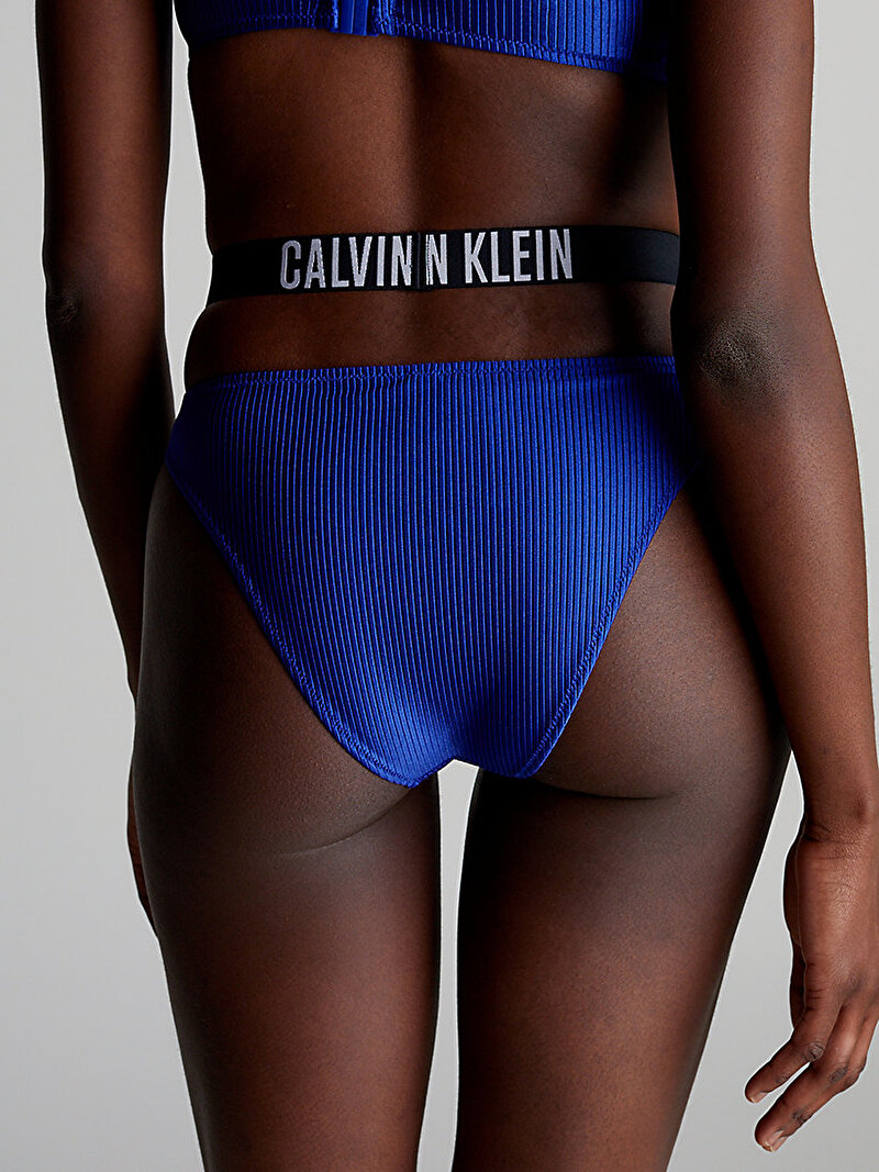 Calvin Klein Mavi Renkli Kadın High Leg Bikini Altı