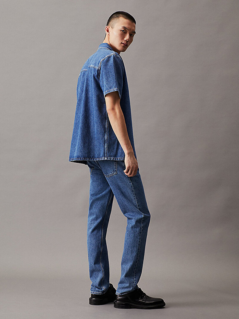 Calvin Klein Mavi Renkli Erkek Denim Gömlek