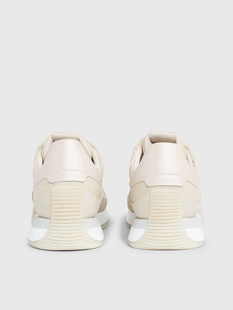 Calvin Klein Bej Renkli Kadın Runner Lace Up Sneaker