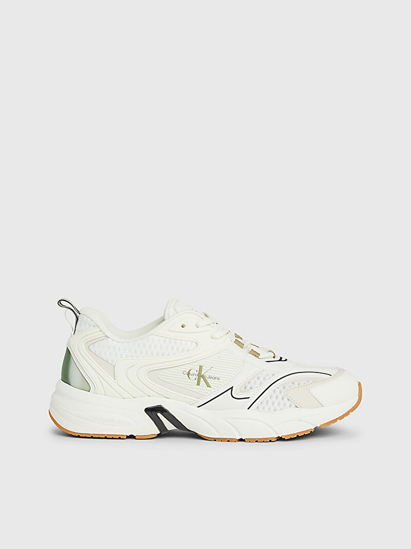 Calvin Klein Beyaz Renkli Erkek Retro Tennis Sneaker