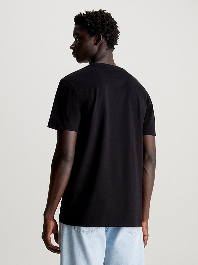 Calvin Klein Siyah Renkli Erkek Institutional T-Shirt