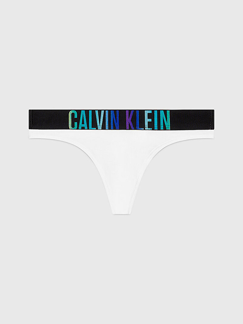 Calvin Klein Beyaz Renkli Kadın Tanga - Pride