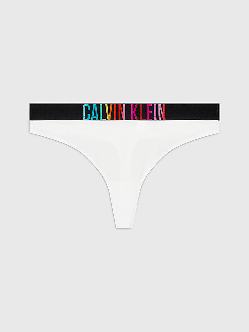 Calvin Klein Beyaz Renkli Kadın Tanga - Pride
