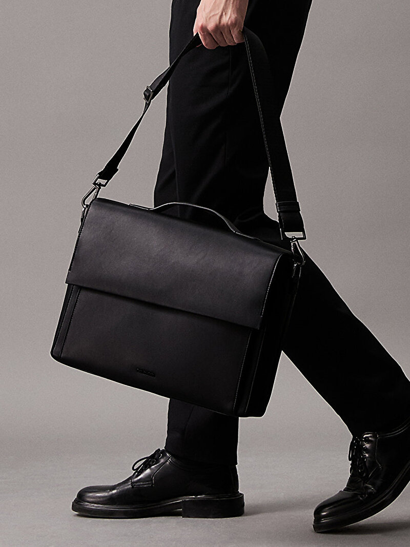Calvin Klein Siyah Renkli Erkek CK Origami Laptop Çantası