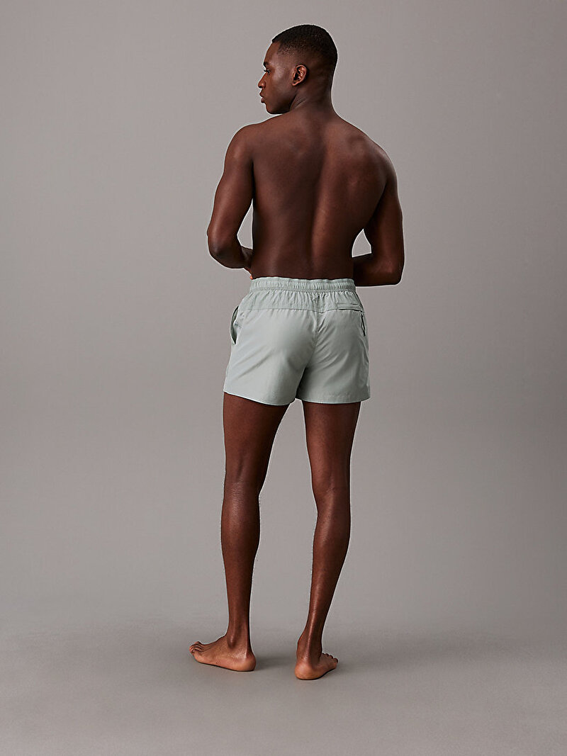 Calvin Klein Gri Renkli Erkek Short Drawstring Deniz Şortu