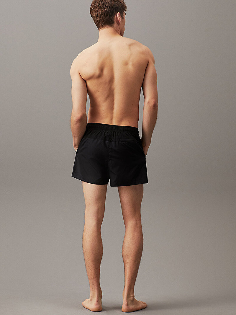 Calvin Klein Siyah Renkli Erkek Short Drawstring Deniz Şortu