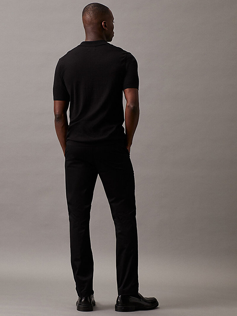 Calvin Klein Siyah Renkli Erkek Sateen Stretch Slim Jean Pantolon
