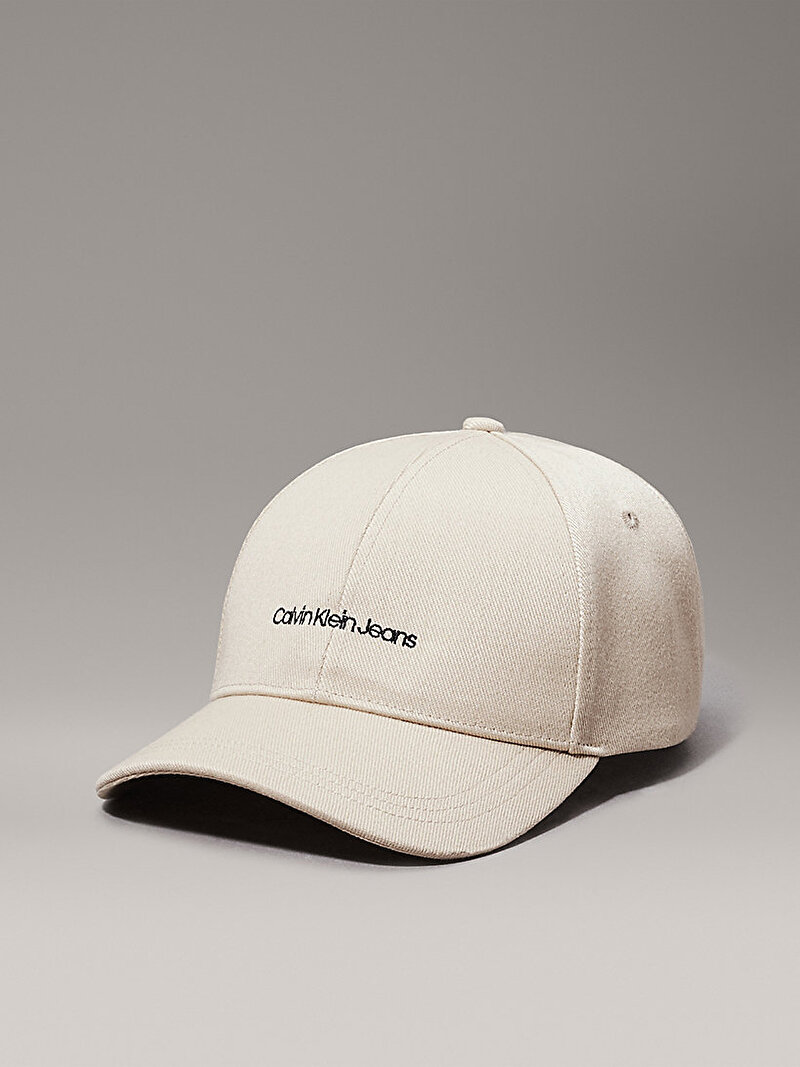Calvin Klein Bej Renkli Erkek Institutional Embro Şapka