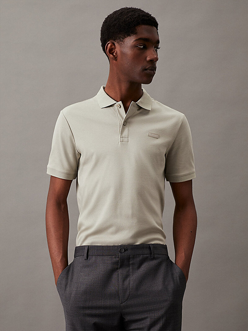 Erkek Smooth Cotton Slim Polo T-Shirt