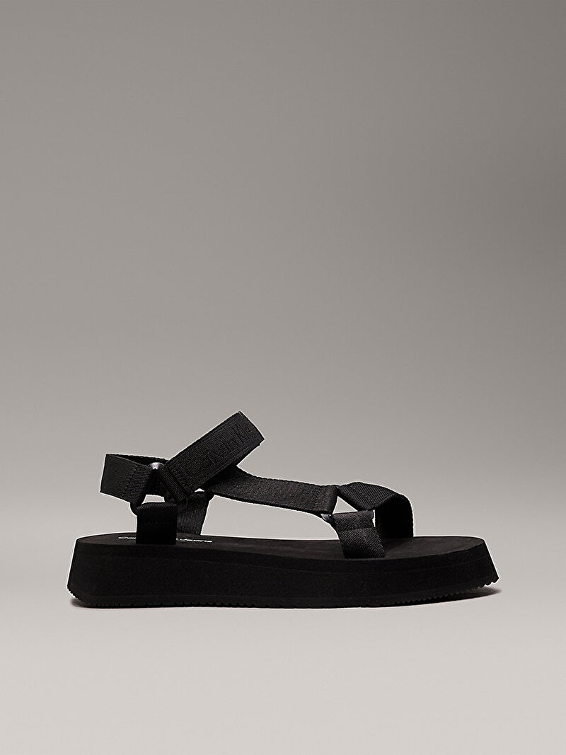 Calvin Klein Siyah Renkli Kadın Sandal Velcro Sandalet