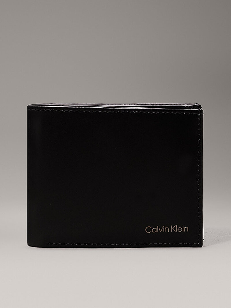 Calvin Klein Siyah Renkli Erkek Ck Smooth Bifold 5 Cc Cüzdan
