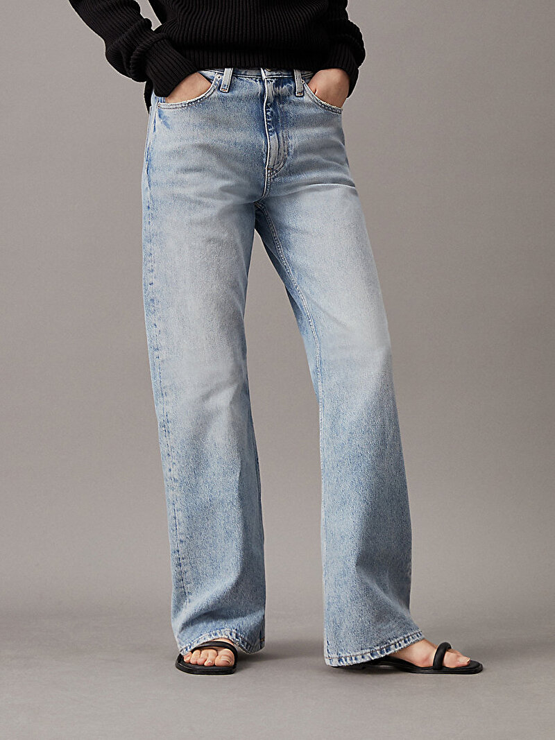 Calvin Klein Mavi Renkli Kadın Authentic Bootcut Jean Pantolon