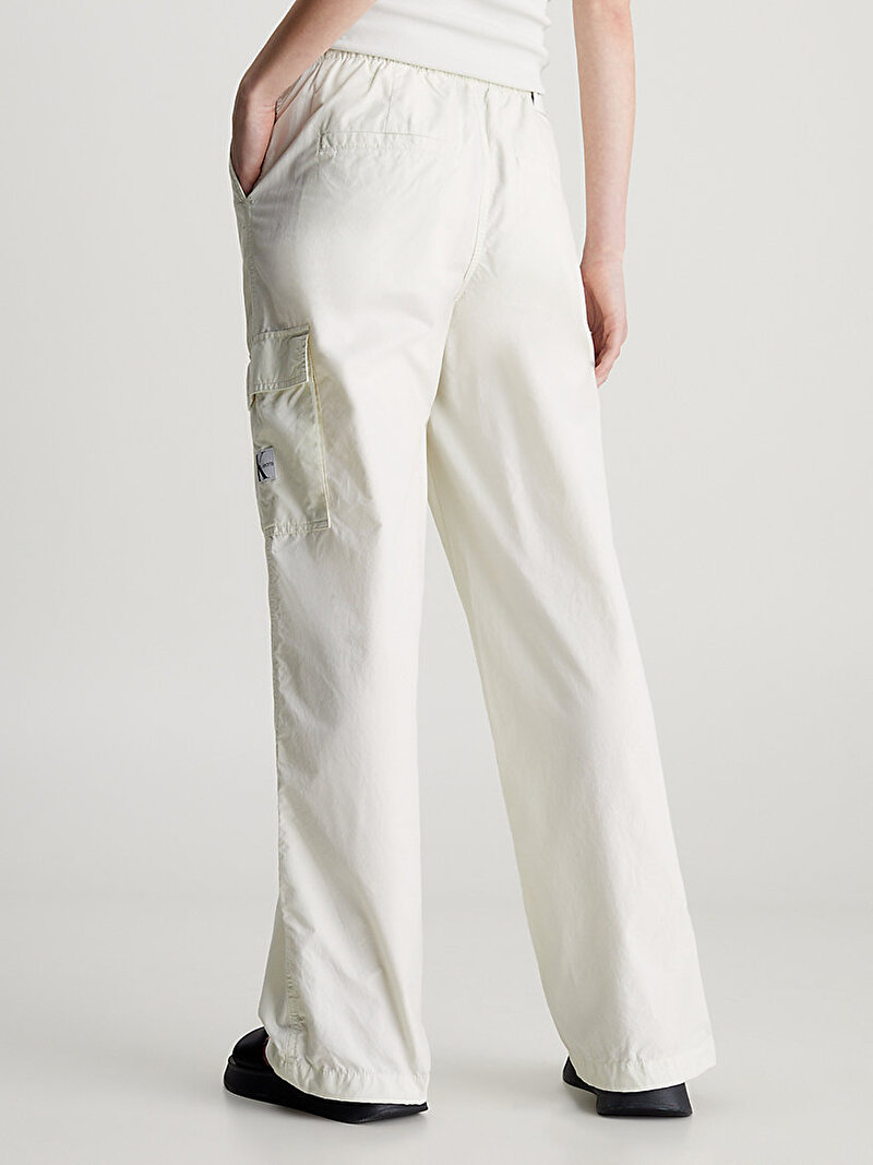 Calvin Klein Beyaz Renkli Kadın Cargo Pantolon